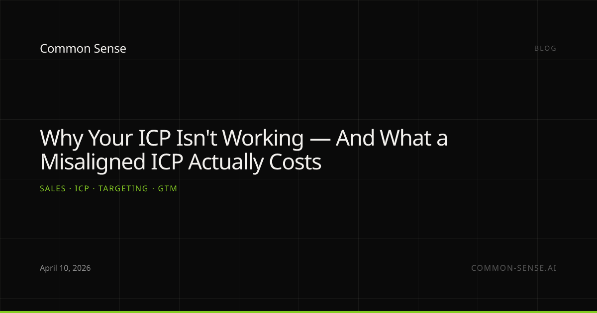 Why Your ICP Isn't Working — And What a Misaligned ICP Actually Costs ...